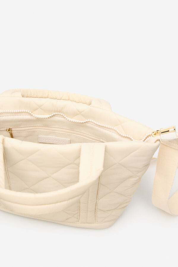 Cortefiel Padded nylon because Ivory