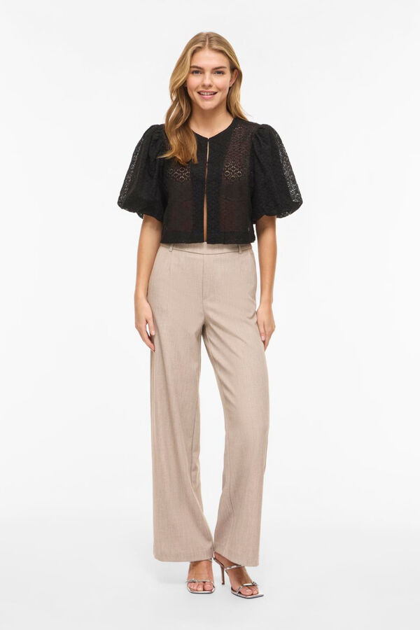 Vila Lace women's bolero jacket Black