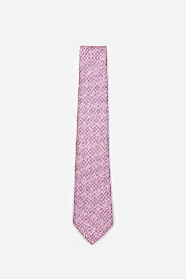 Cortefiel Natural silk tie Red