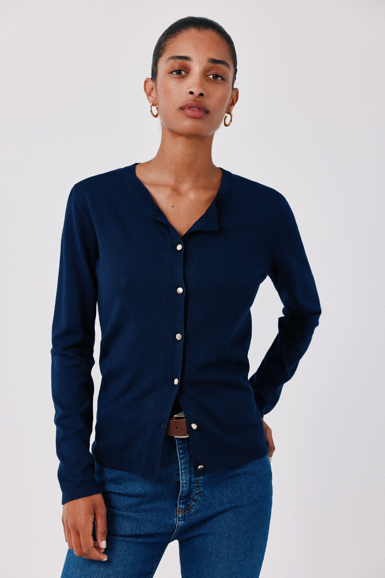 Cortefiel Basic knit jacket