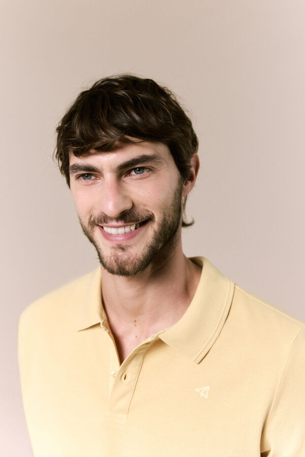 OOTO Piqu&eacute; basic polo shirt Gold