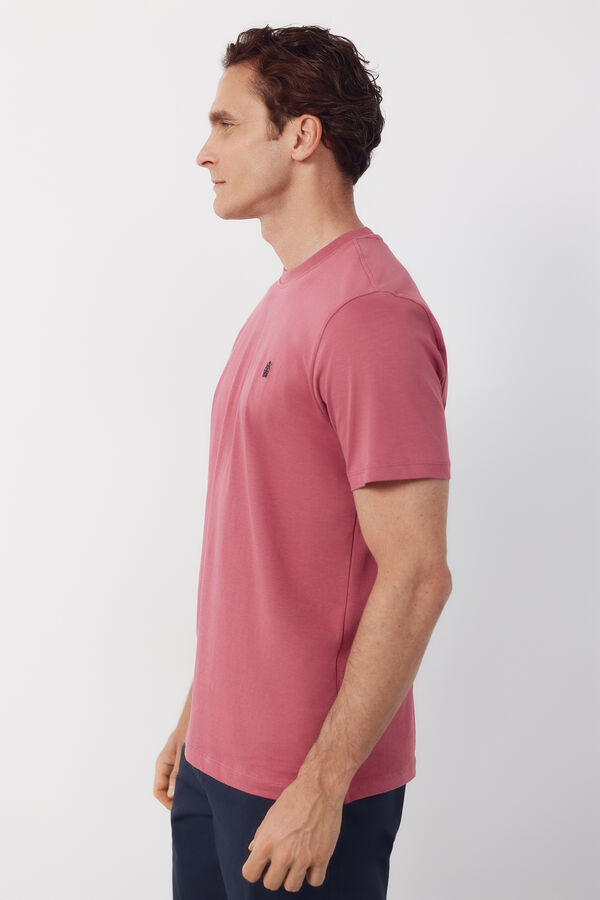 Cortefiel Plain T-shirt Pink