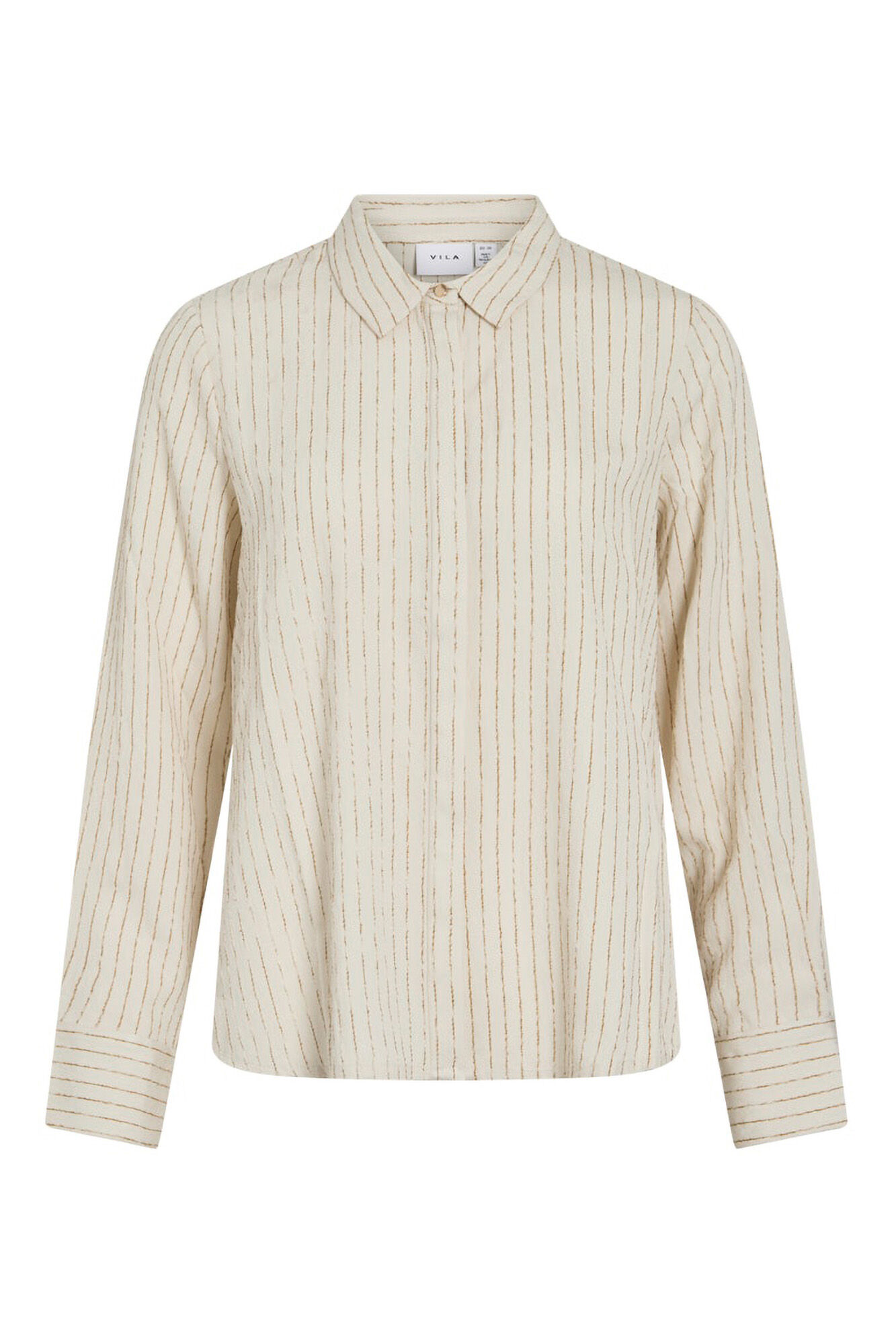 Vila Camisa &agrave;s riscas em viscose