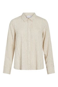 Vila Camisa &agrave;s riscas em viscose