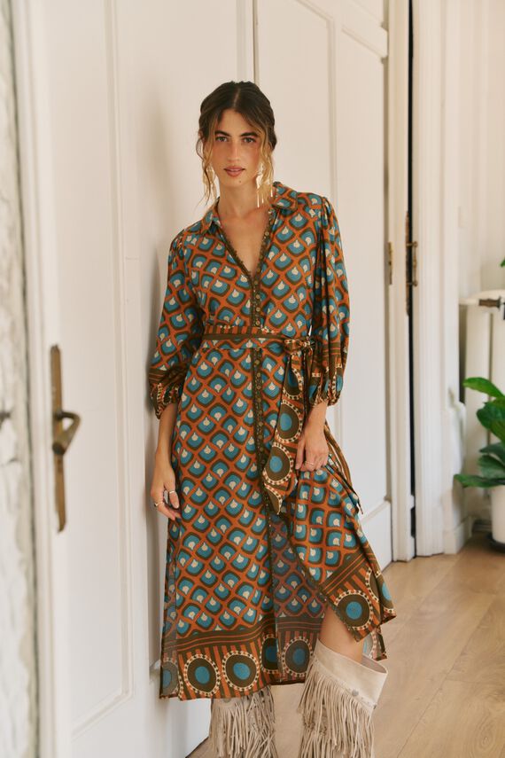 Vestido midi Whitney