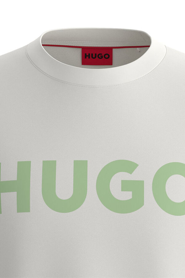 HUGO T-shirt de manga curta Tostado