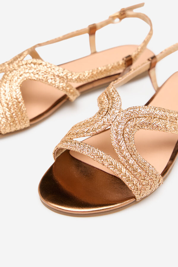 Cortefiel Flat sandal Gold