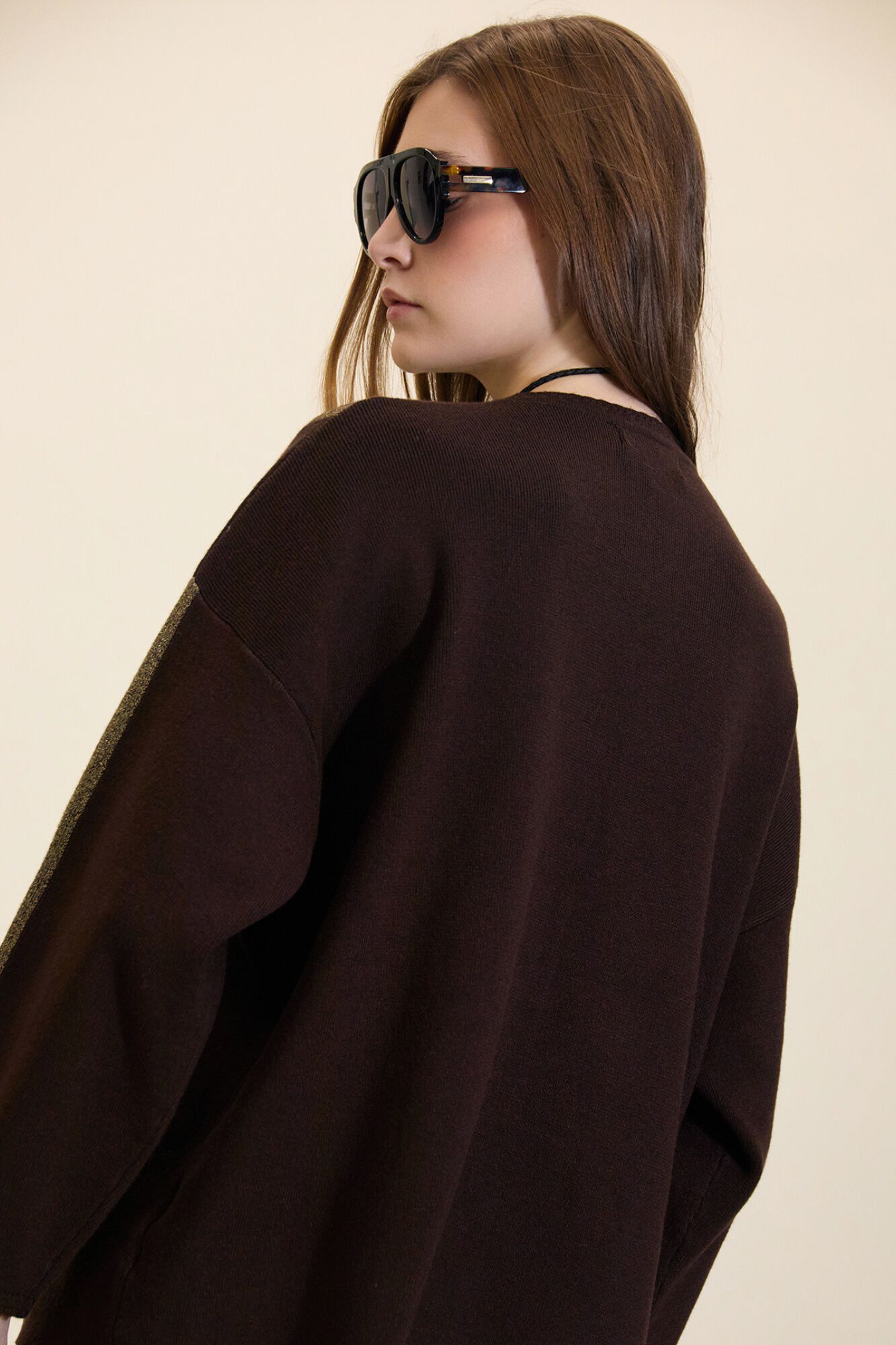 Meisie Camisola com riscas de lurex