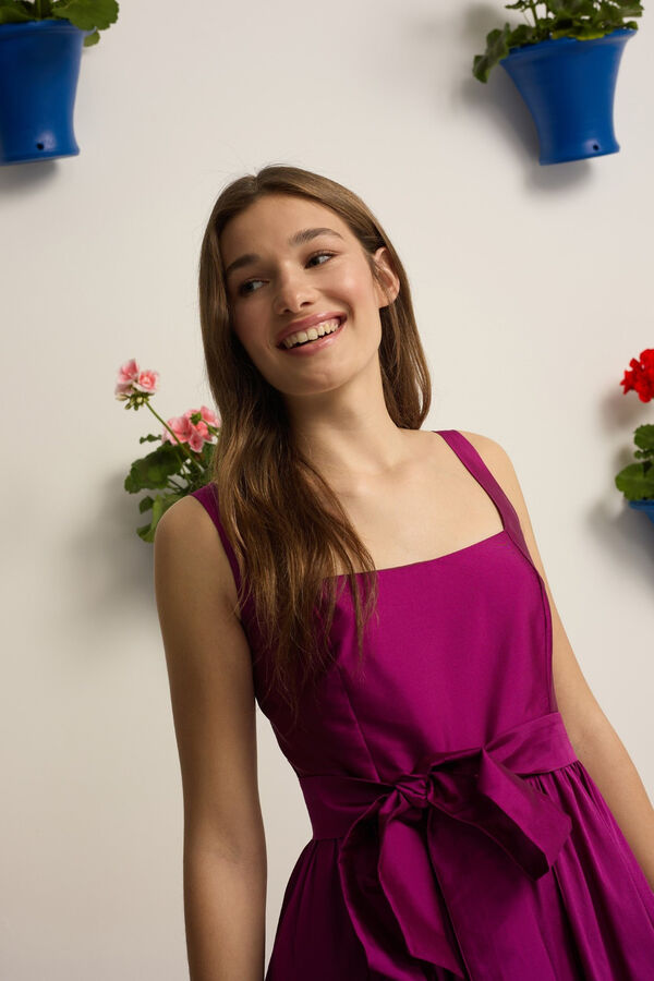 Silbon Vestido Event Collection em tafet&aacute; Roxo