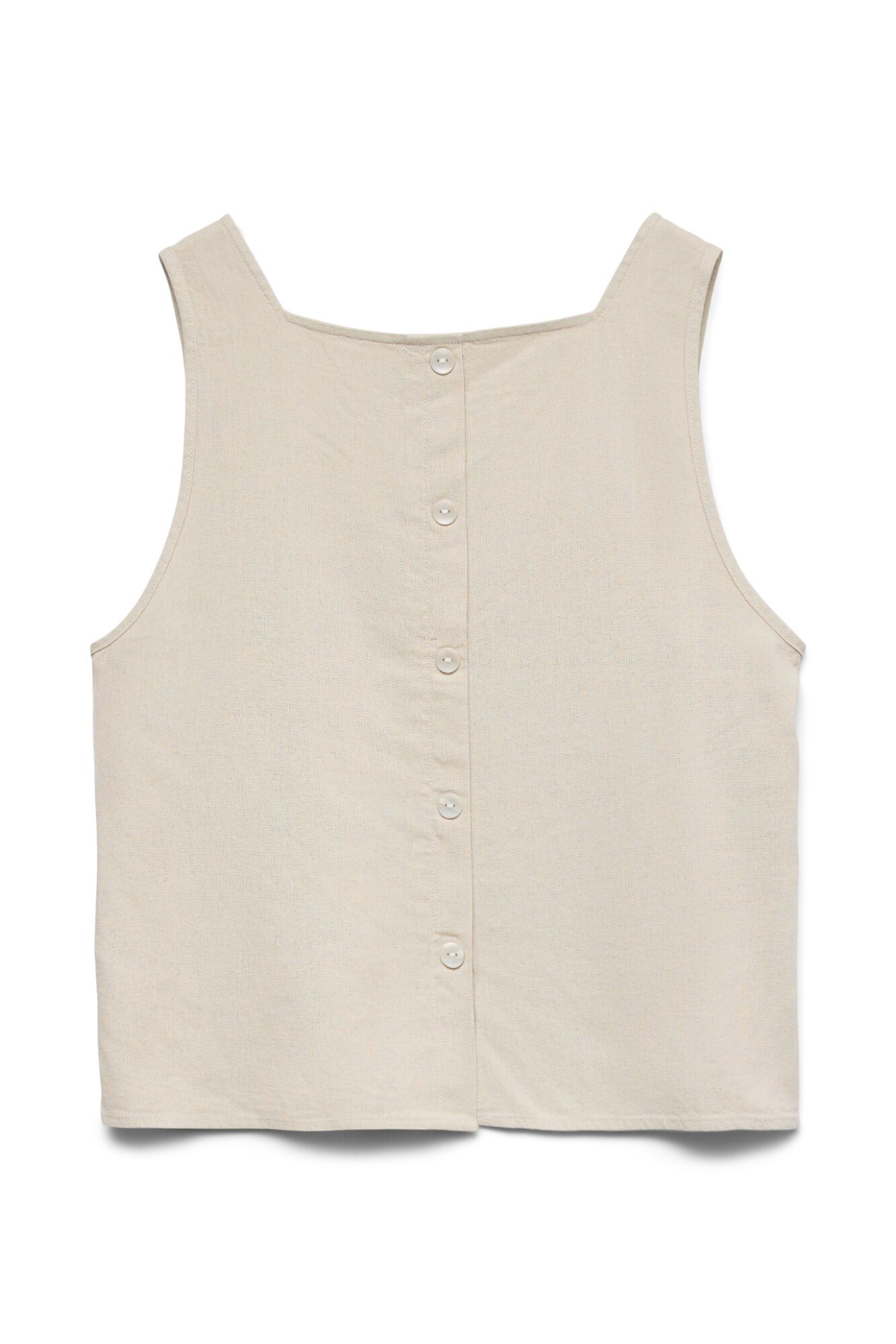 Vero Moda Top cropped tejido lino