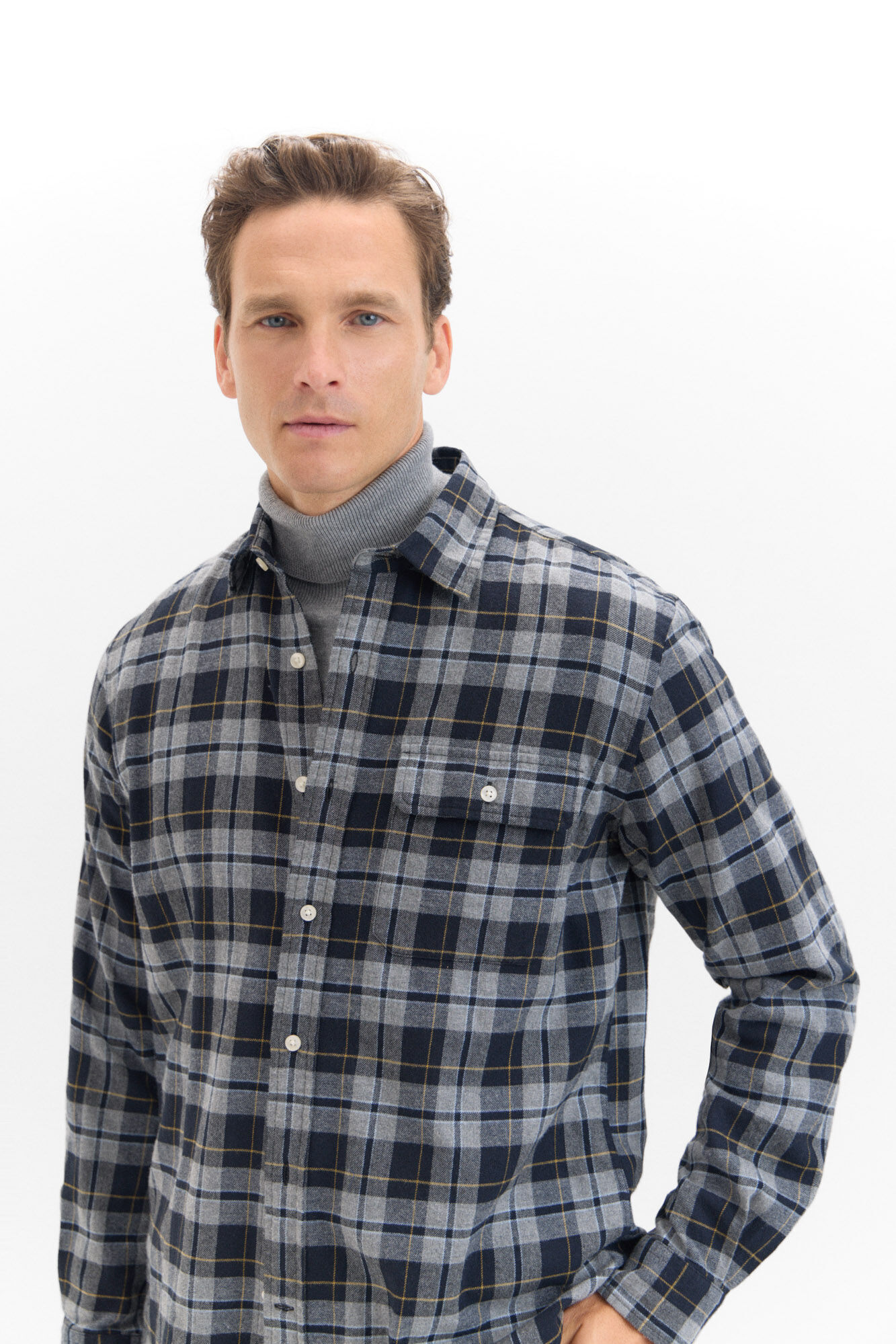 Camisa cuadros franela Camisas de hombre Cortefiel