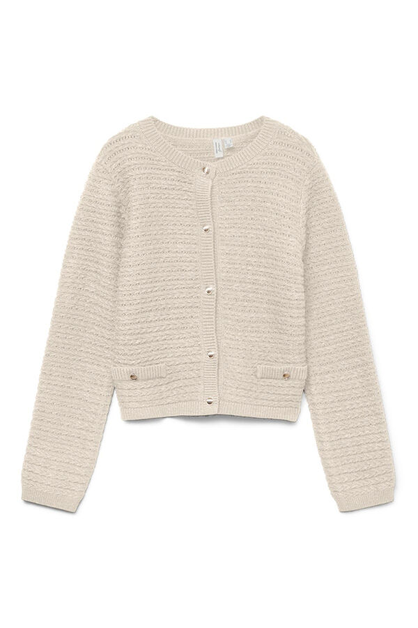 Vero Moda Cárdigan botones plateados Gris