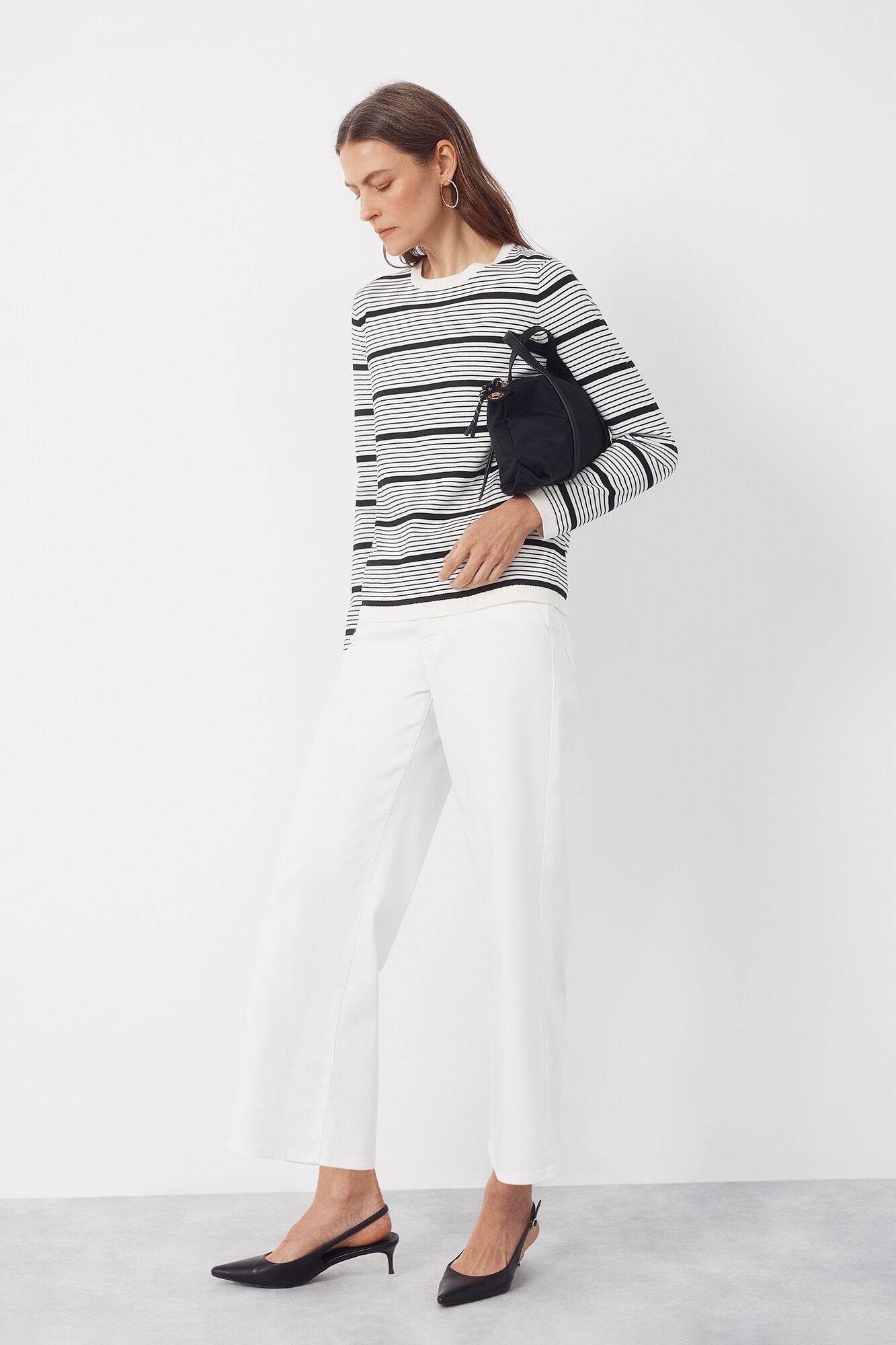 Cortefiel Striped jersey-knit jumper