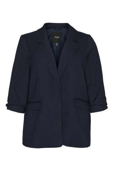 Cortefiel Blazer with 3/4 sleeve plus size Navy