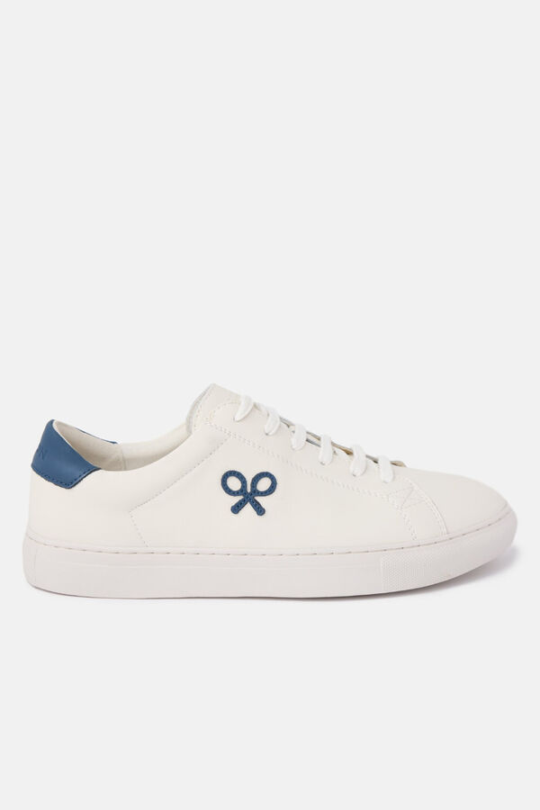 Silbon Zapatilla silbon clasica blanca Azul marino