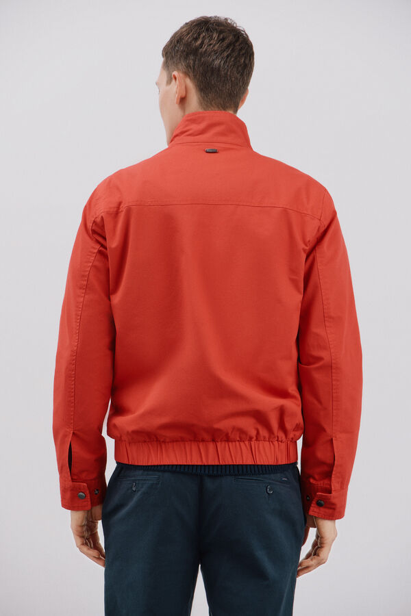 Cortefiel Cotton jacket Red