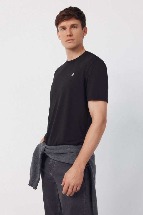 Cortefiel Coolmax&reg; T-shirt Black