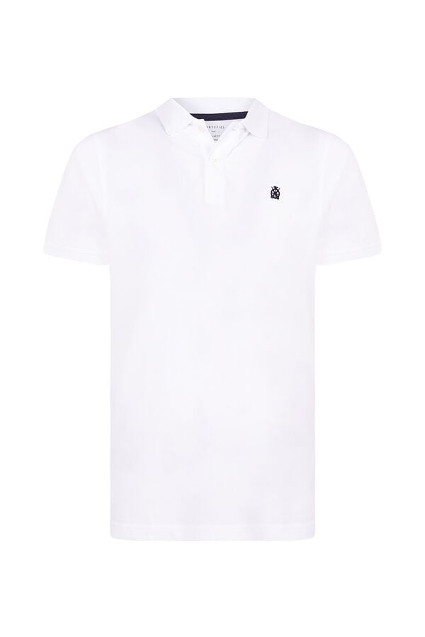 Cortefiel Essential polo shirt White