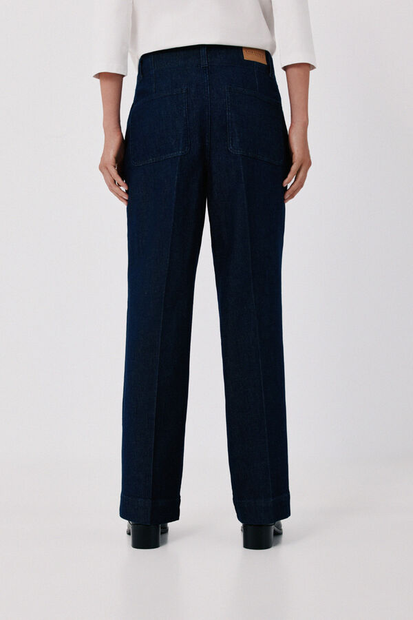Cortefiel Straight formal jeans Blue
