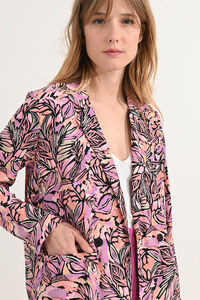Cortefiel Women's printed long-sleeved blazer Multicolour