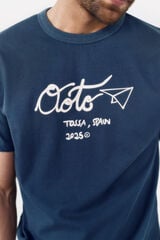 OOTO Camiseta gráfica lavada OOTO Azul