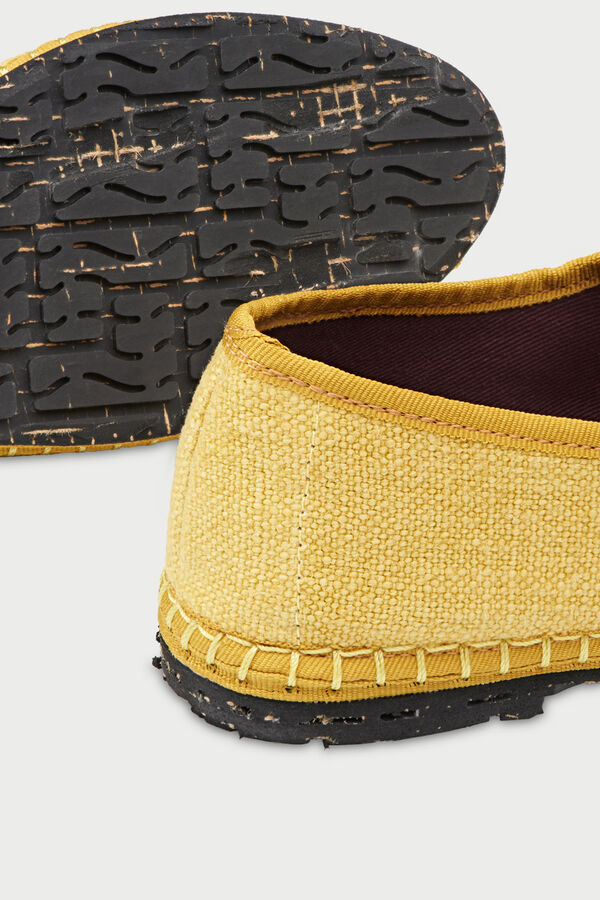 Flabelus Mercedita de lino Amarelo
