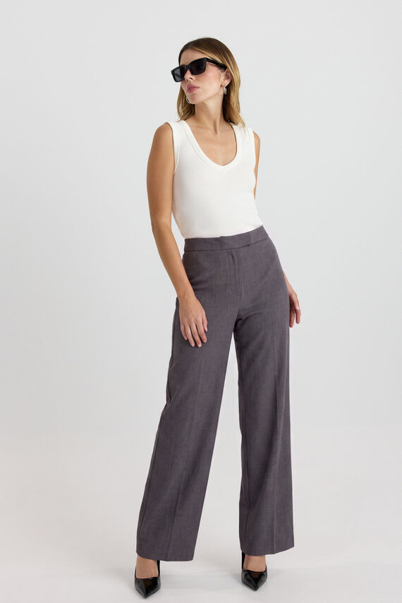 Pantalón de vestir de pierna ancha