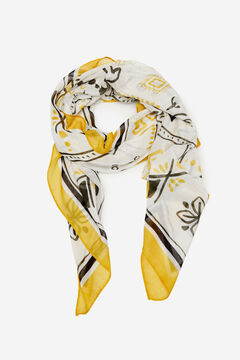 Cortefiel Tribal print scarf Beige
