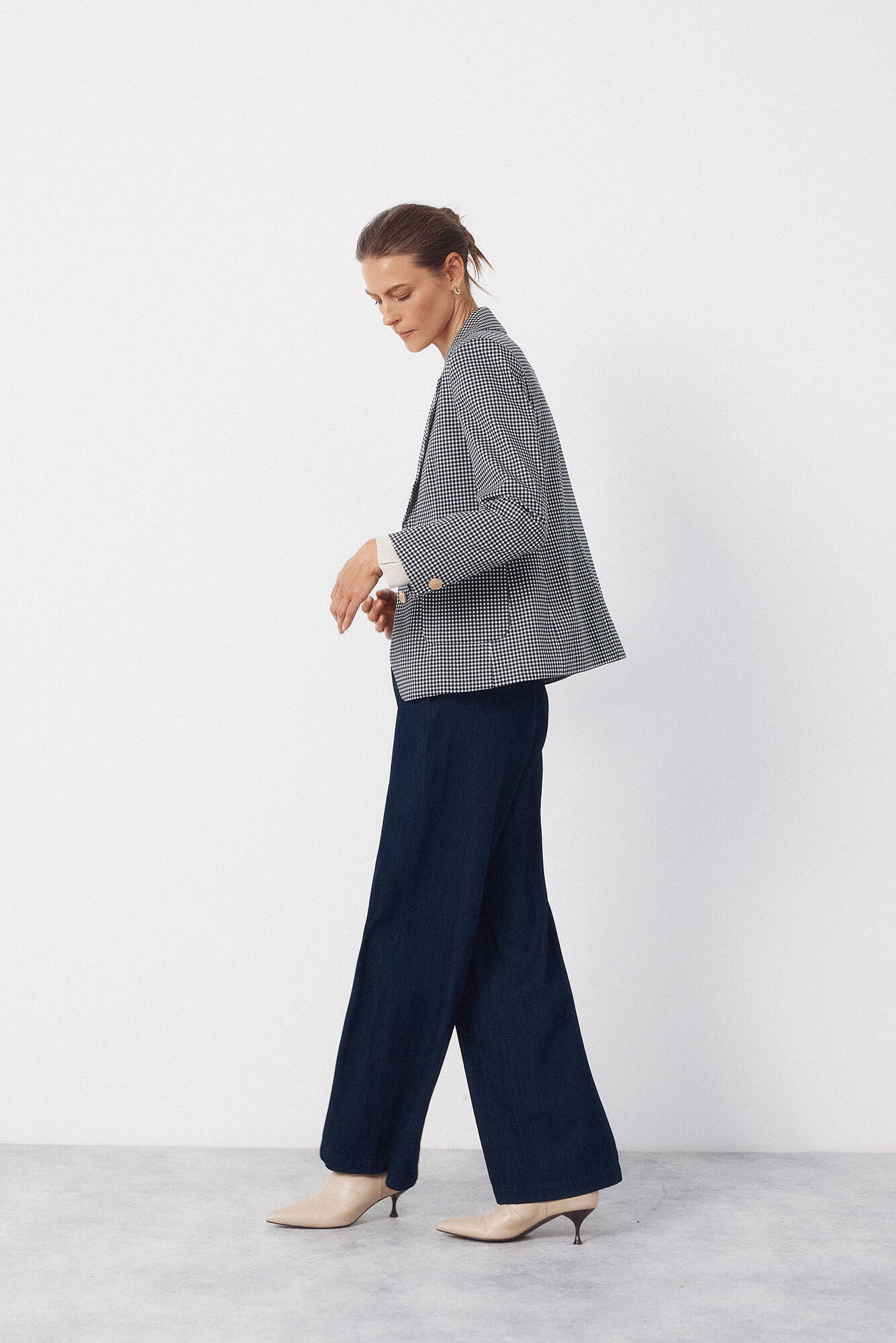 Cortefiel Piqu&eacute;-knit blazer