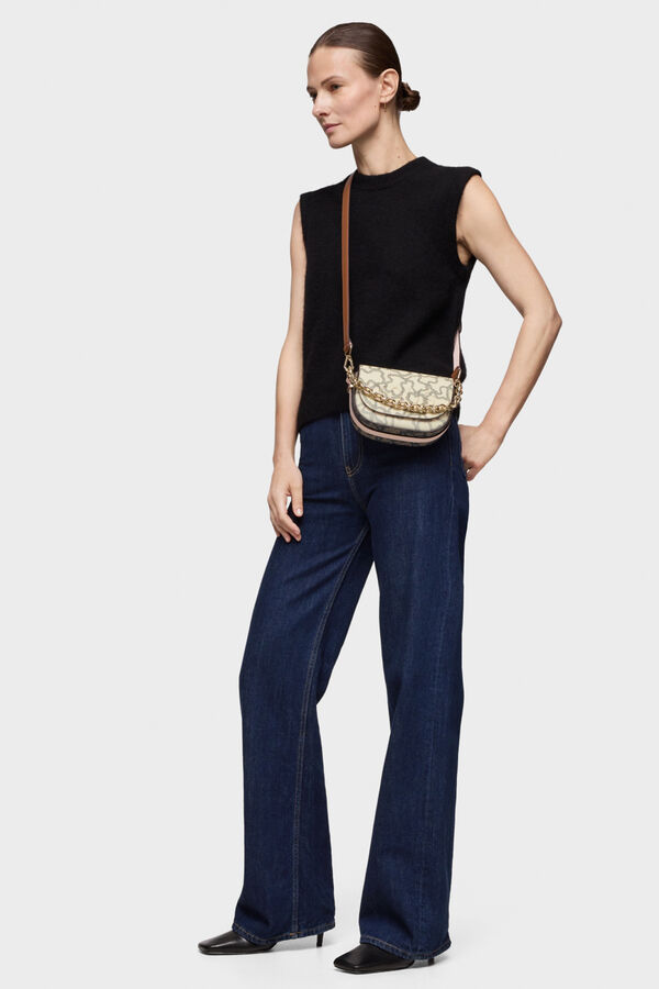 Tous Minibandolera medialuna beige Kaos Icon Beige