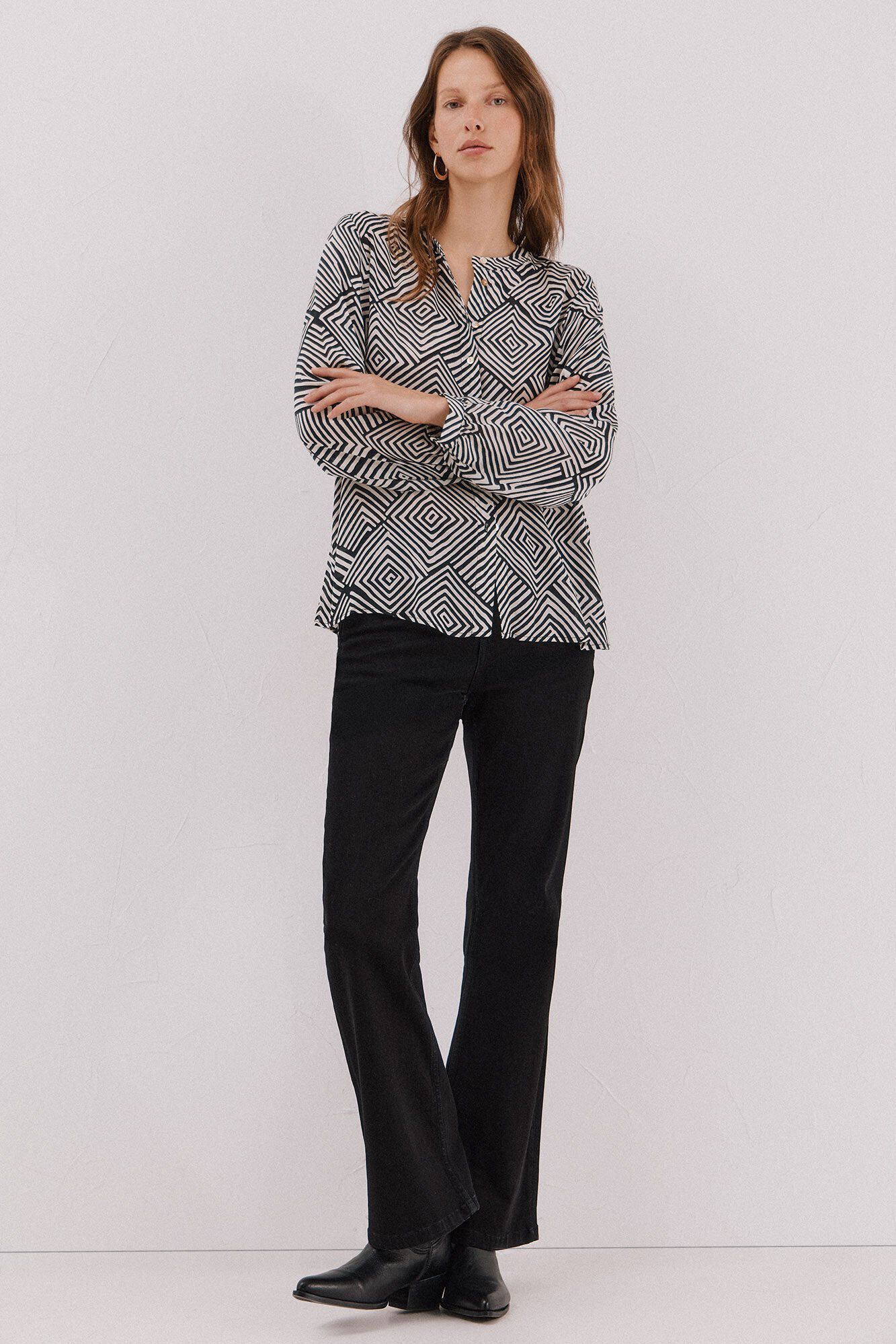 Cortefiel Round neck blouse