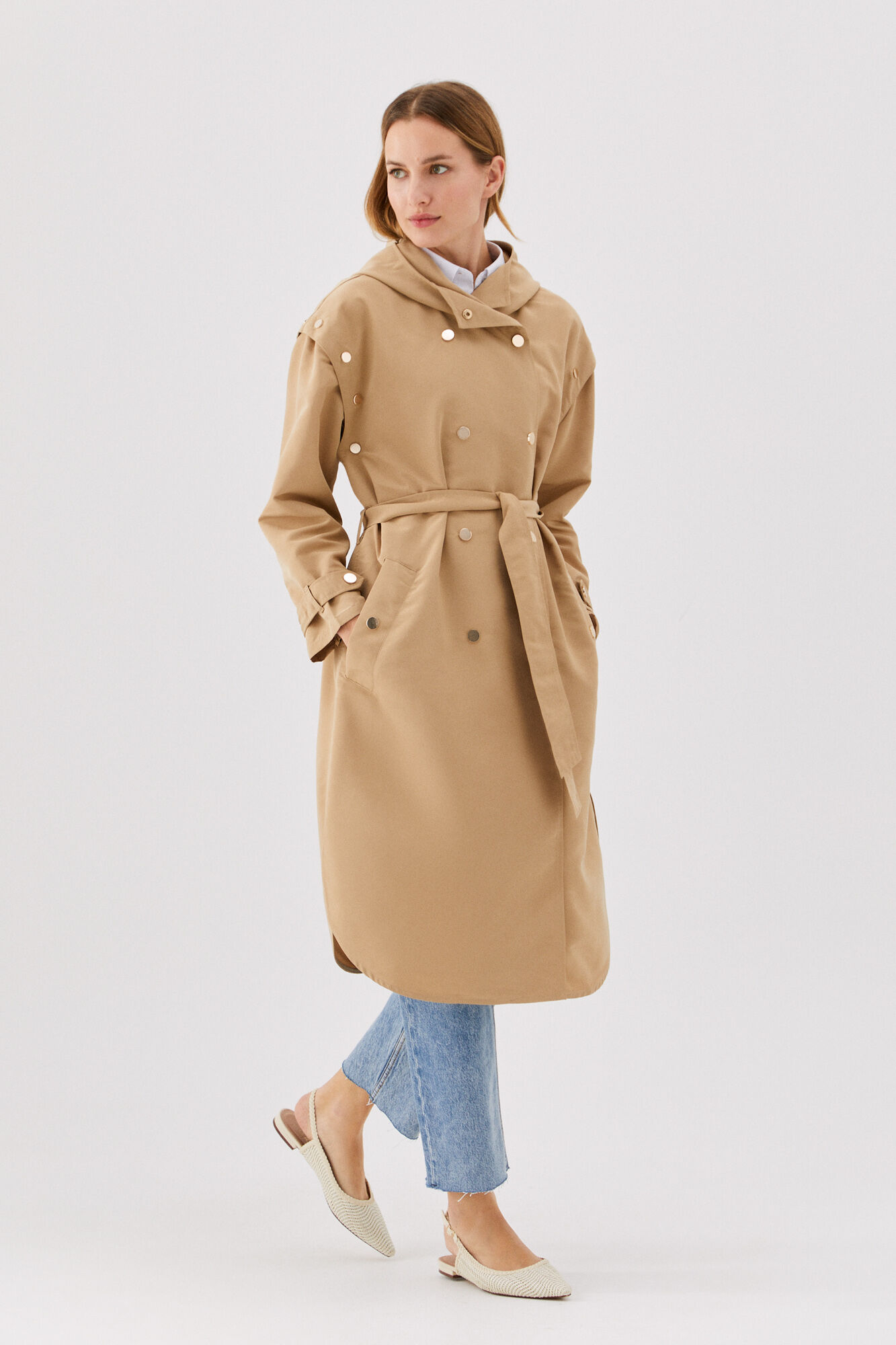 Cortefiel trench coat clearance