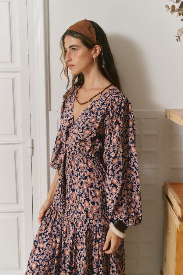 Jaase Vestido maxi Teresa Multicolorido