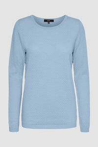 Cortefiel Essential women's long-sleeved jumper Blue