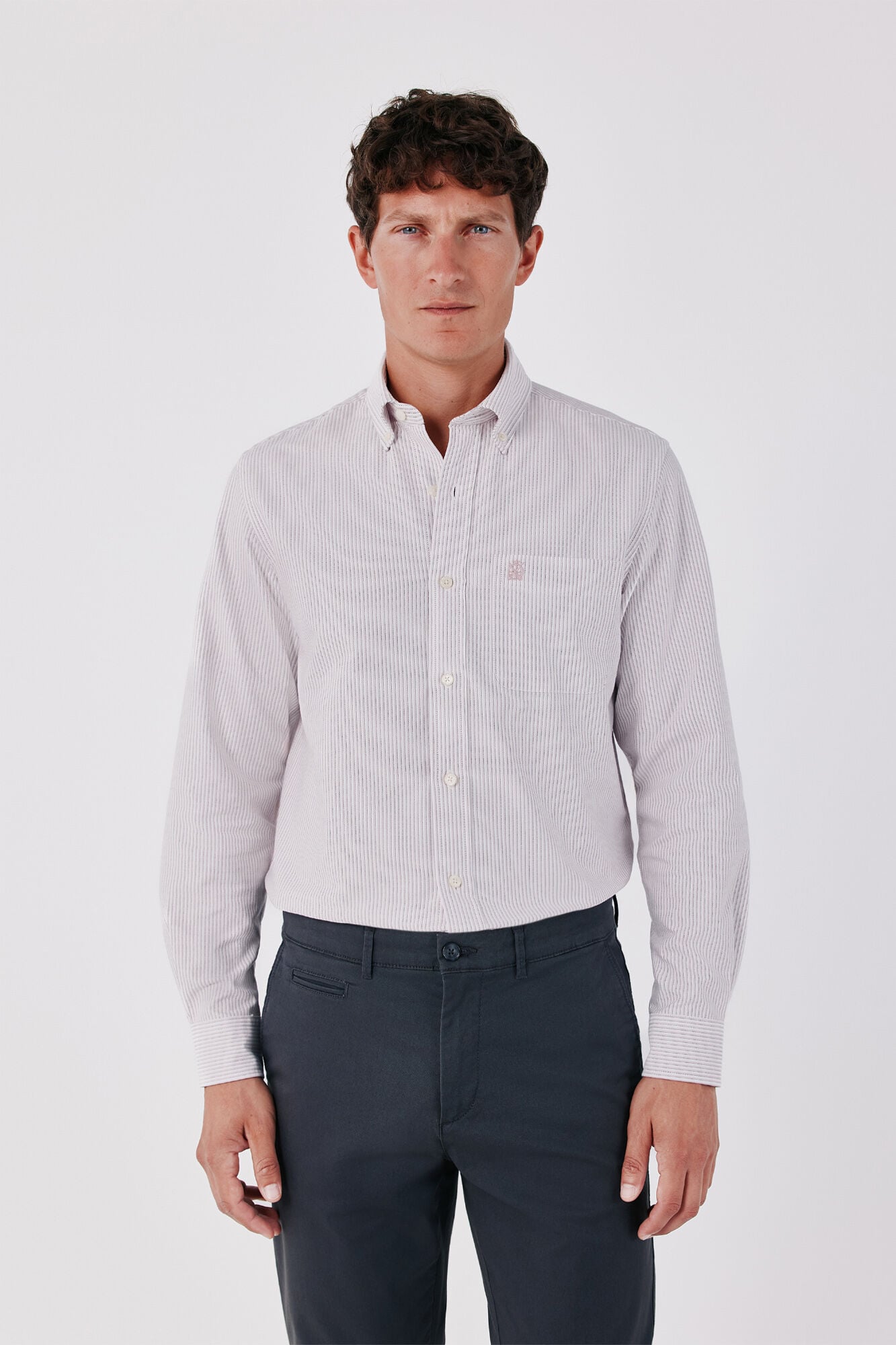 Cortefiel Candela striped Oxford shirt