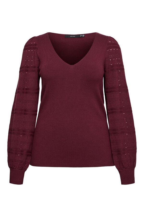 Vero Moda Curve Camisola de gola em bico Granada