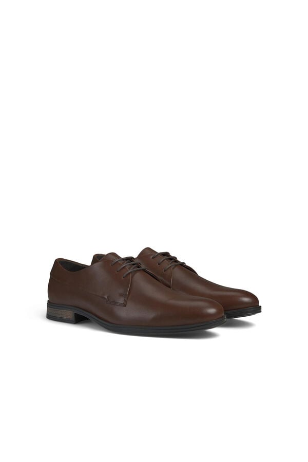 Cortefiel Leather dress shoes Brown