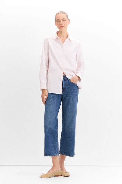 Cortefiel Sustainable COTTON SHIRT Pink