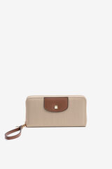 Vilanova Carteira de Nylon com Aba Ecru