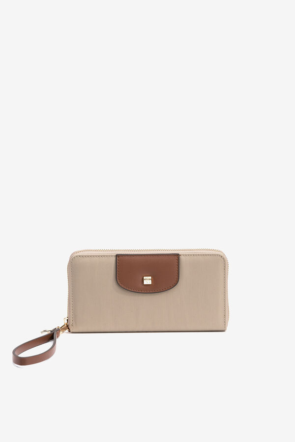 Vilanova Carteira de Nylon com Aba Ecru