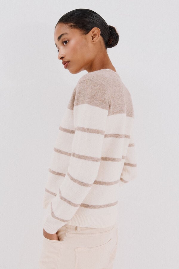 Cortefiel Jersey tacto suave Beige