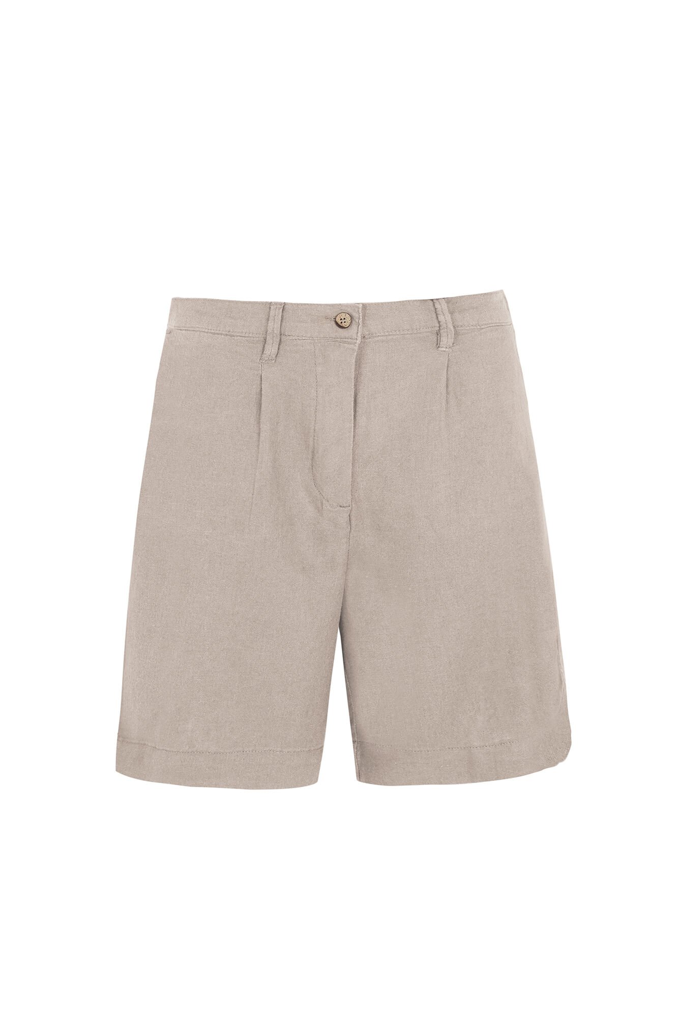 Cortefiel Plain linen bermuda shorts
