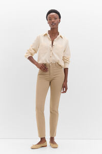 Cortefiel Sensational Color Trousers Beige