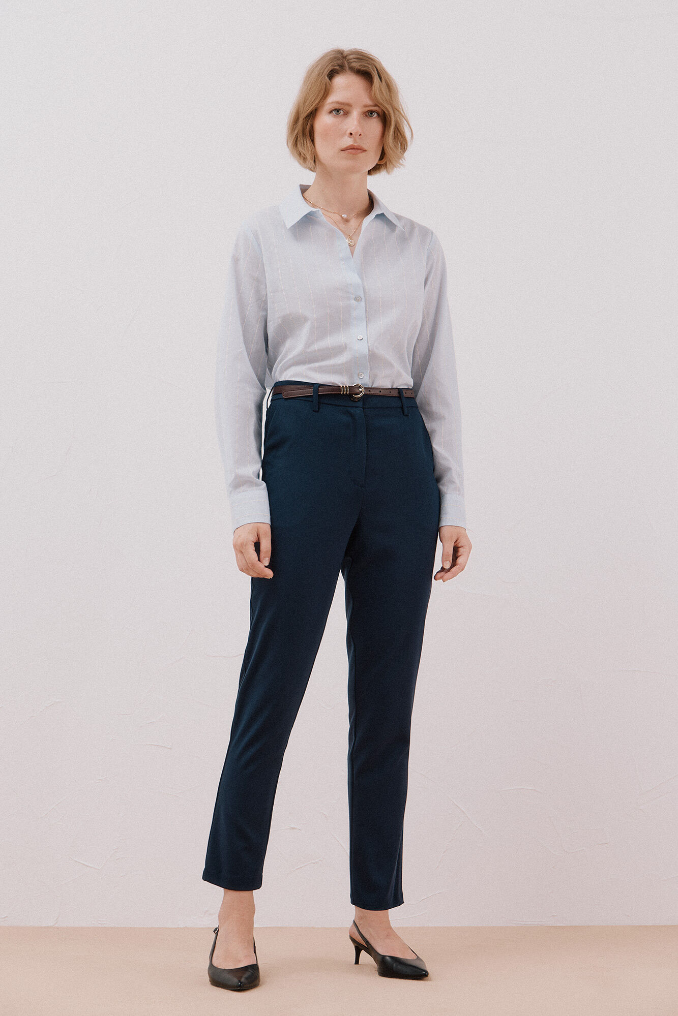 Cortefiel Pants with belt