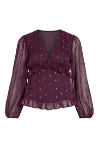 Vila Blusa de manga de manga comprida