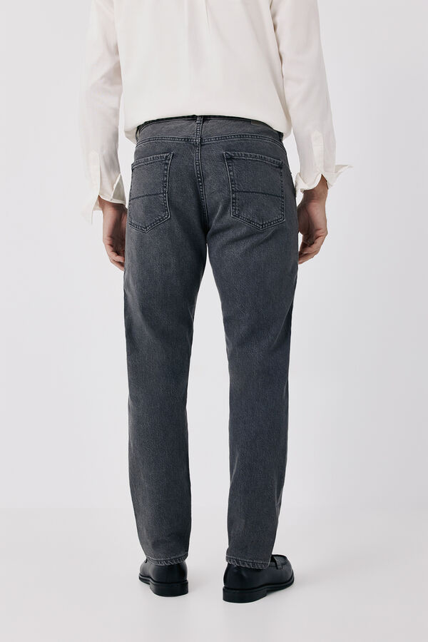Cortefiel Slim fit jeans Black
