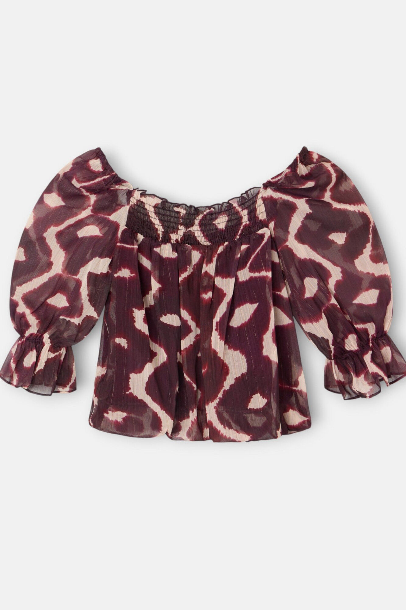 Silbon Blusa fruncida estampado