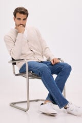 Jack & Jones Casaco de malha básico de malha liso Cinzento