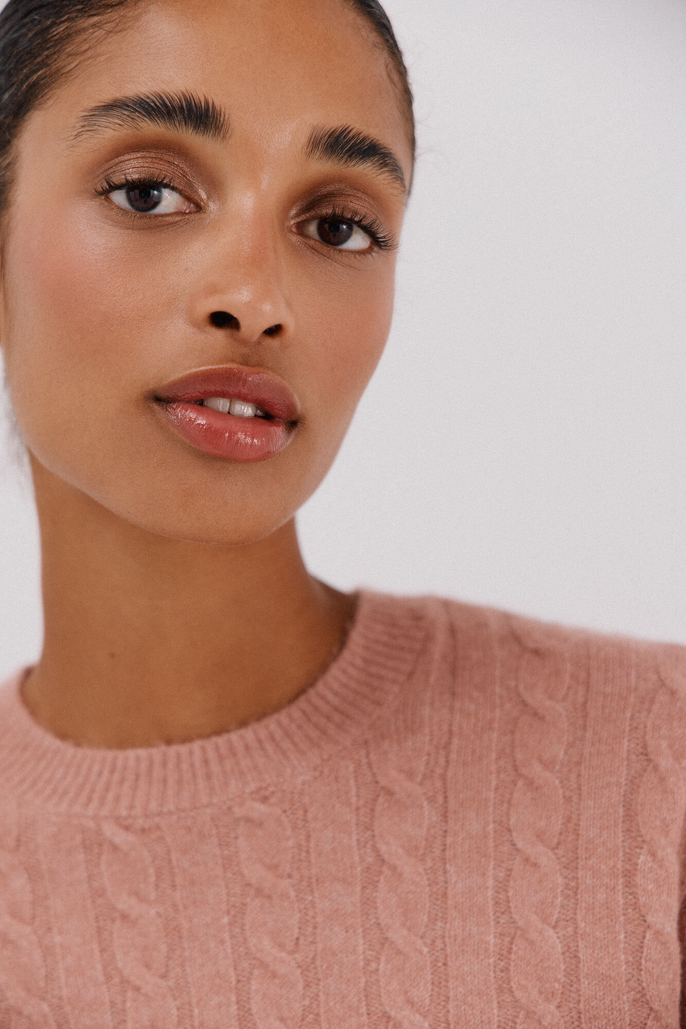 Cortefiel Soft jersey with cross-knit