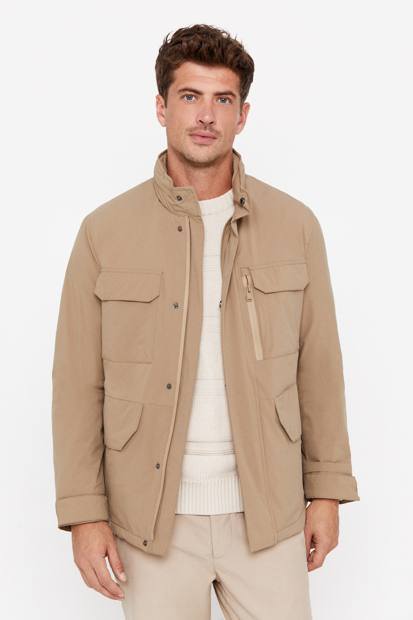 Technical jacket Men s jackets gilets and waistcoats Cortefiel
